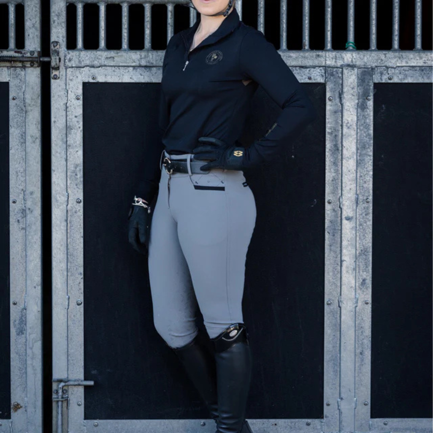 The Brave Pants Co. DW Endura Gunsmoke Grey Breech - Full Seat