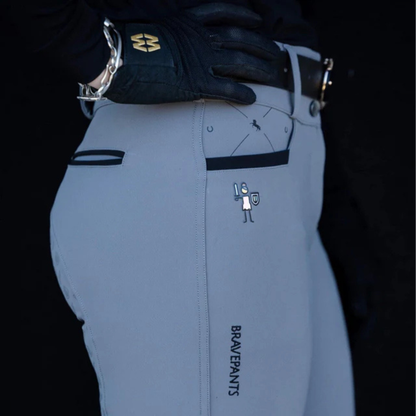 The Brave Pants Co. DW Endura Gunsmoke Grey Breech - Full Seat