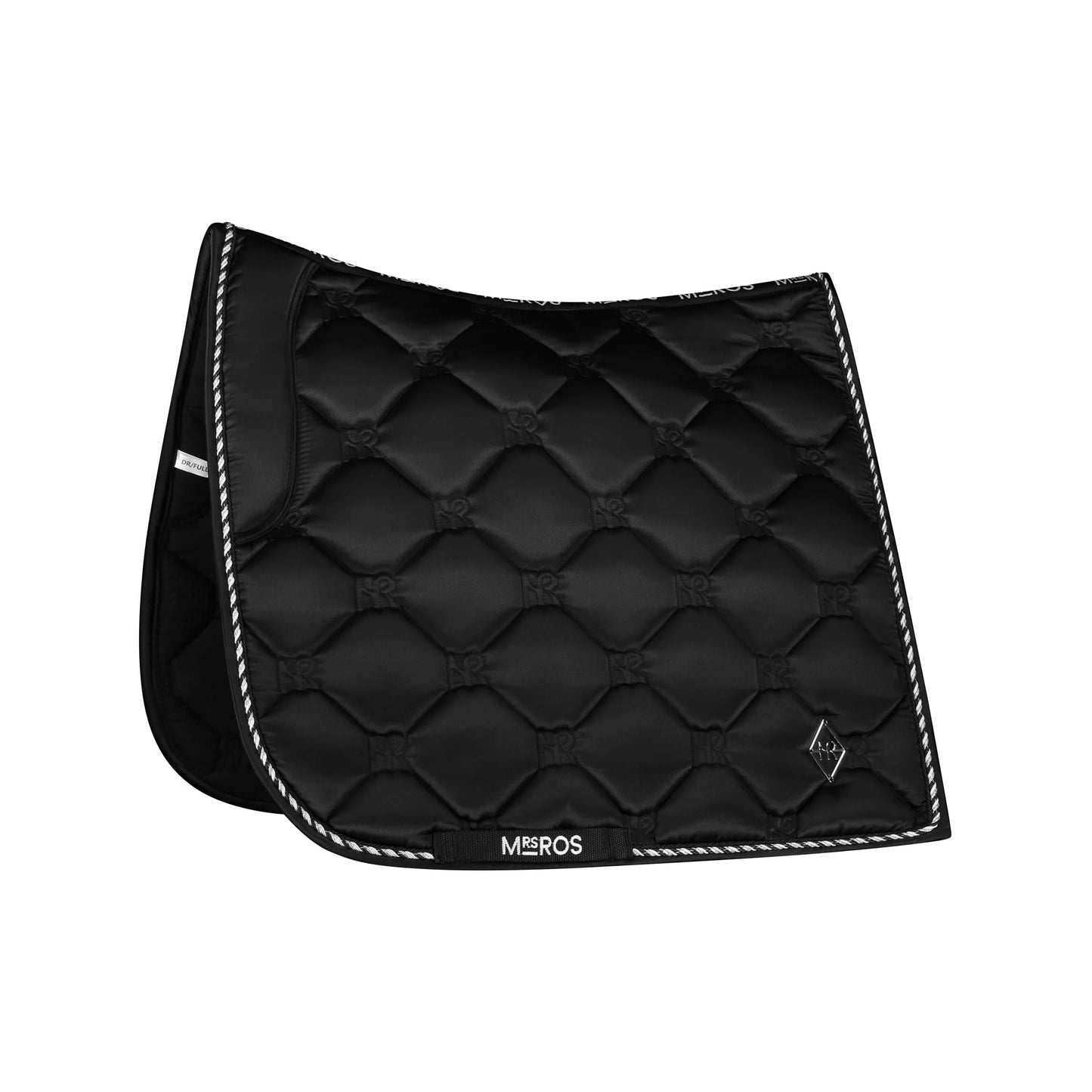 Mrs Ros Charmer Dressage Saddle Pad - Phantom Black & Silver
