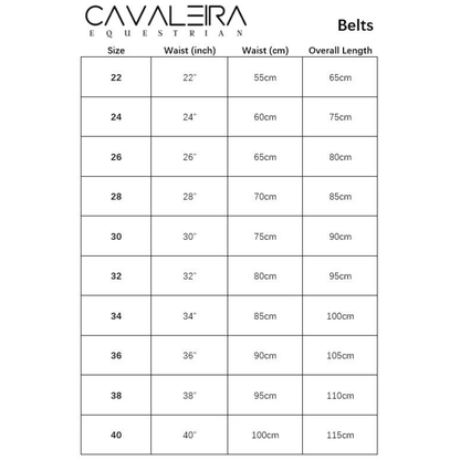 Cavaleira Equestrian Limited Edition Belt - Midnight Crystal Clear