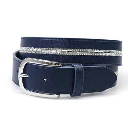Cavaleira Equestrian Limited Edition Belt - Midnight Crystal Clear