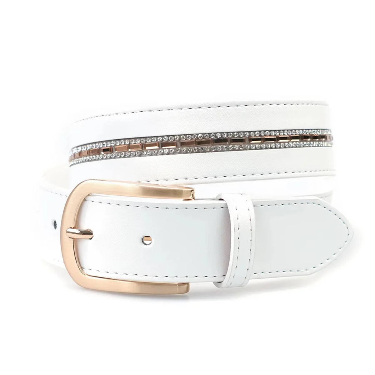 Cavaleira Equestrian Limited Edition Belt - Snow Crystal Gold
