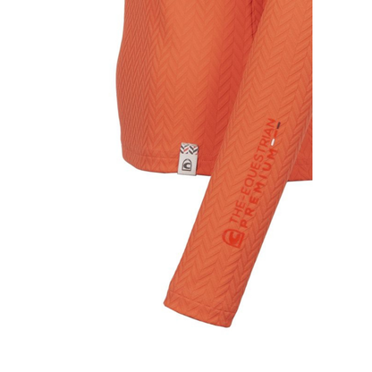 Cavallo CavalLaina Jacquard Stand Up Collar Shirt - Royal Orange