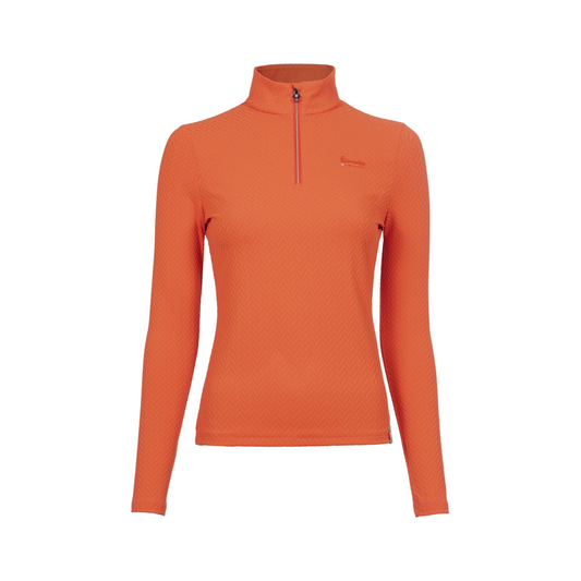 Cavallo CavalLaina Jacquard Stand Up Collar Shirt - Royal Orange