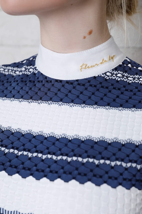 Fleur De Lys Chamomile Long Sleeve Shirt - Denim