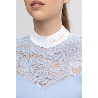 Fleur De Lys Cristall LS Competition Shirt - Blue - ON ORDER - DUE MID AUGUST
