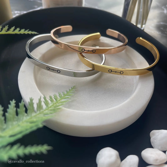 Cavallo Collections Snaffle Bit Adjustable Cuff