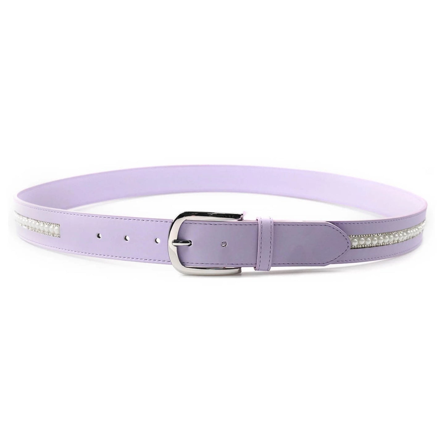Cavaleira Equestrian Elegant Leather Belt - Medium Purple