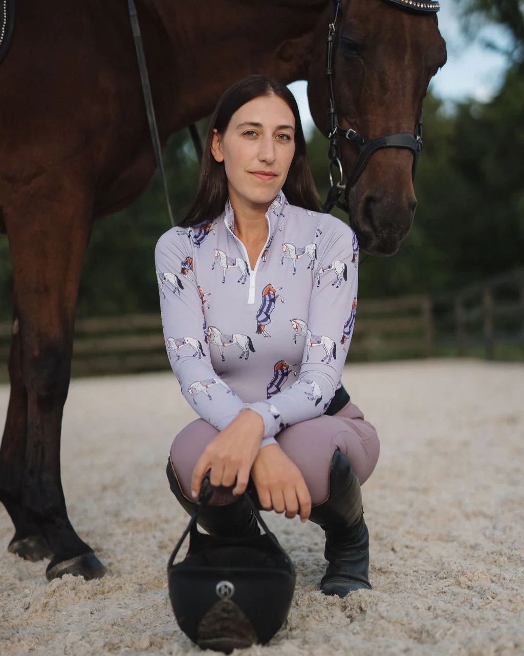 Deinhardt Designs PURPLE PONY CLUB Long Sleeved Training Shirt - PRE-ORDER