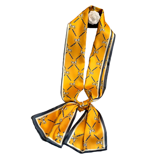 ADELINE 148 Horse Design Skinny Scarf