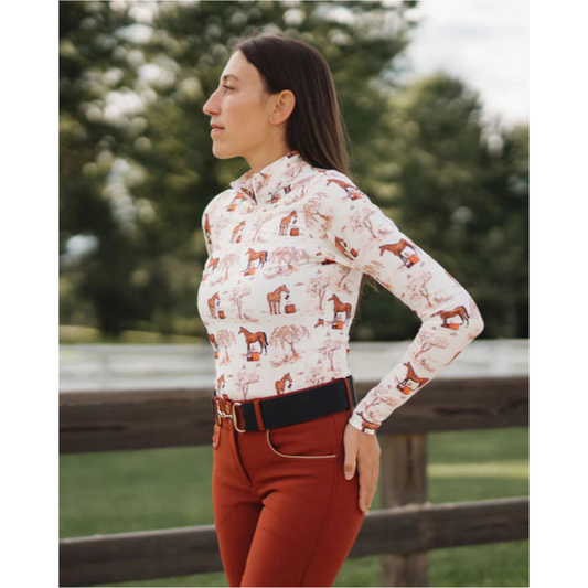 Deinhardt Designs TUCKER TWEED TOILE Long Sleeved Training Shirt