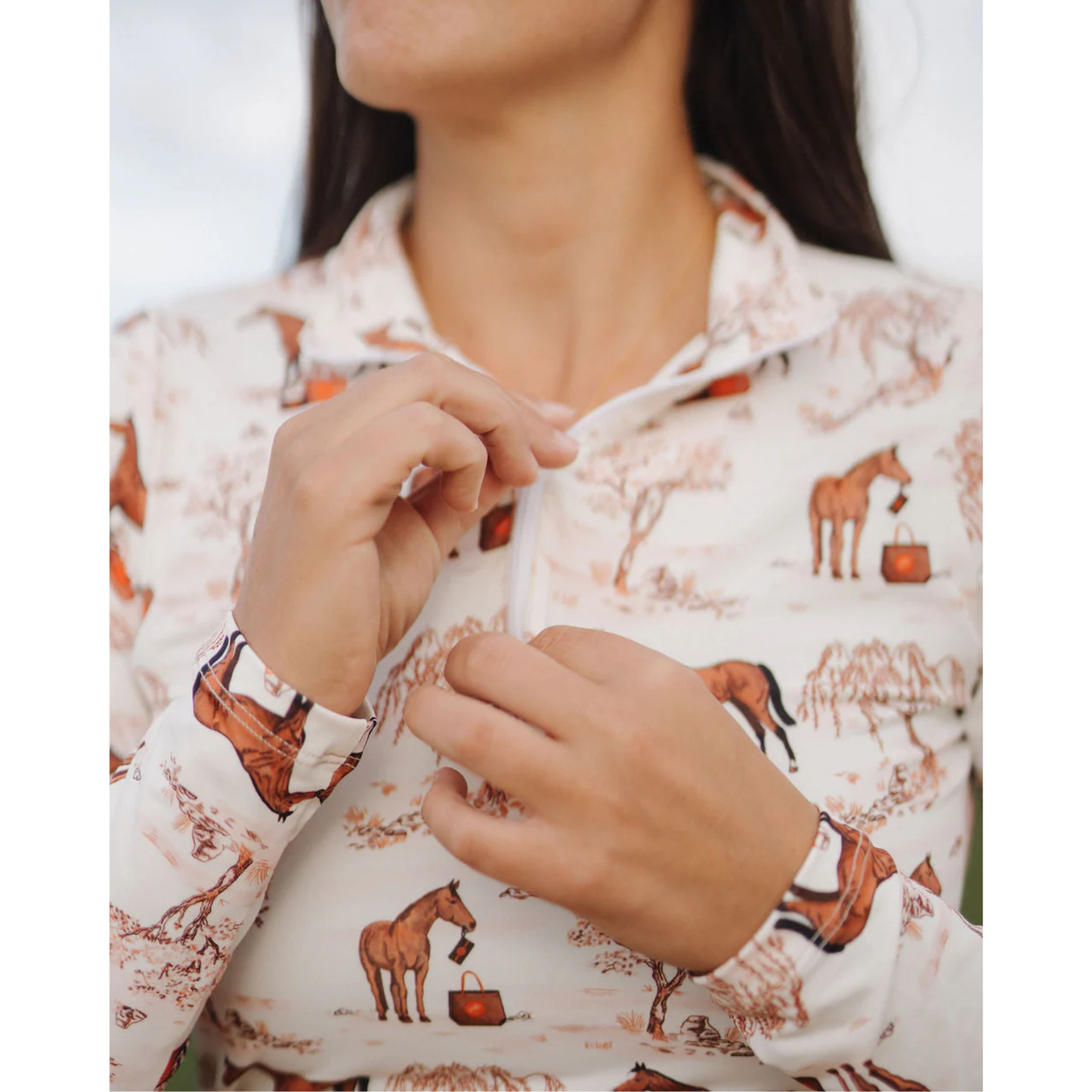 Deinhardt Designs TUCKER TWEED TOILE LS Signature Sunshirt