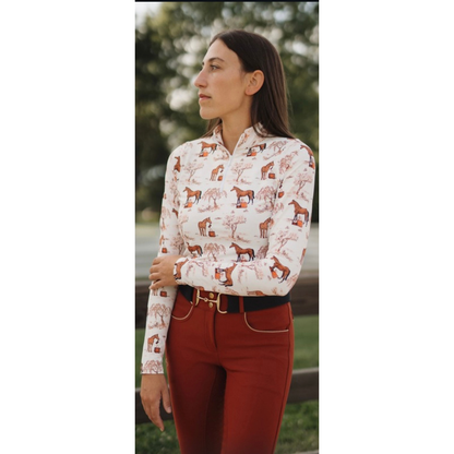 Deinhardt Designs TUCKER TWEED TOILE LS Signature Sunshirt