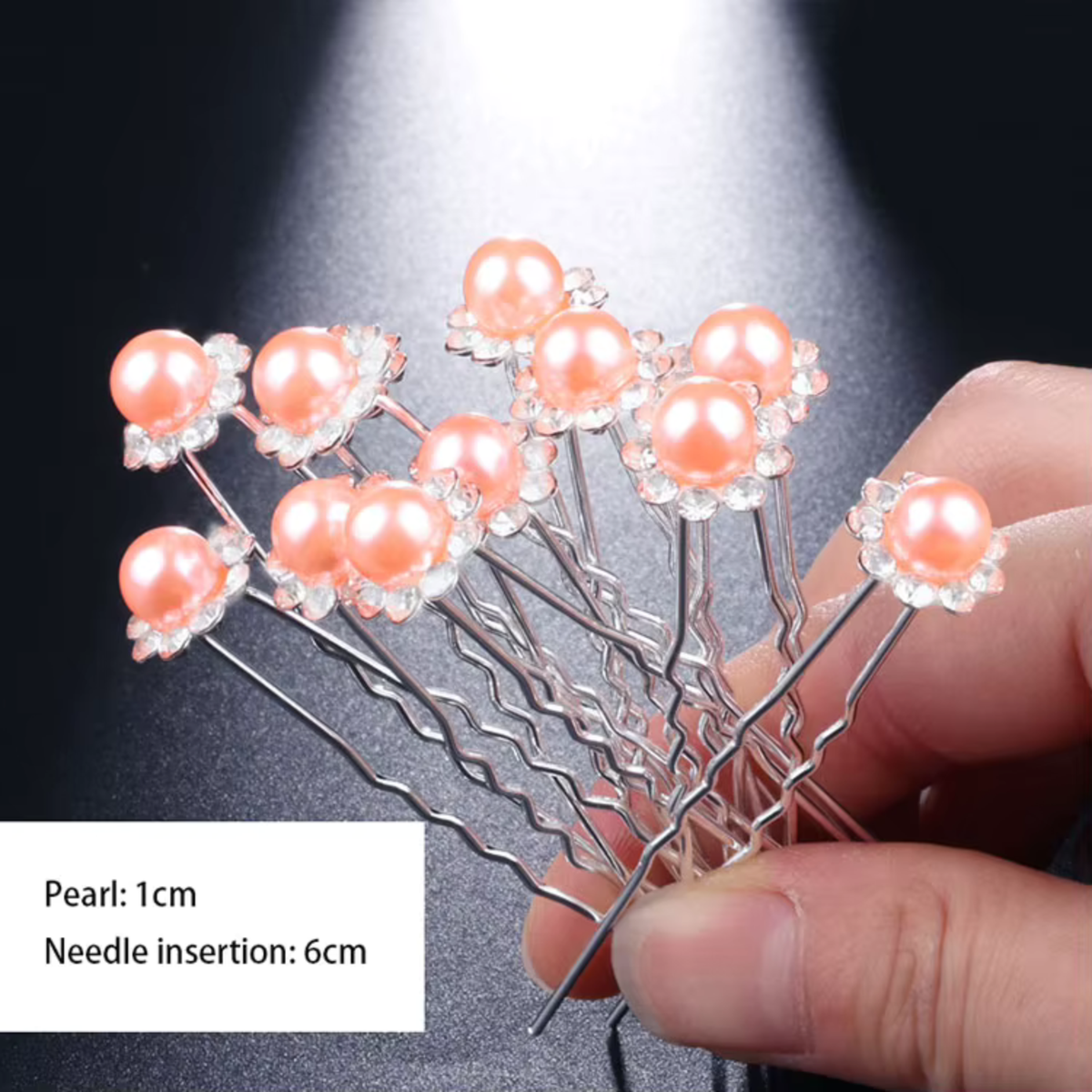 DELPHINE Individual Pearl Flower Hair Pin