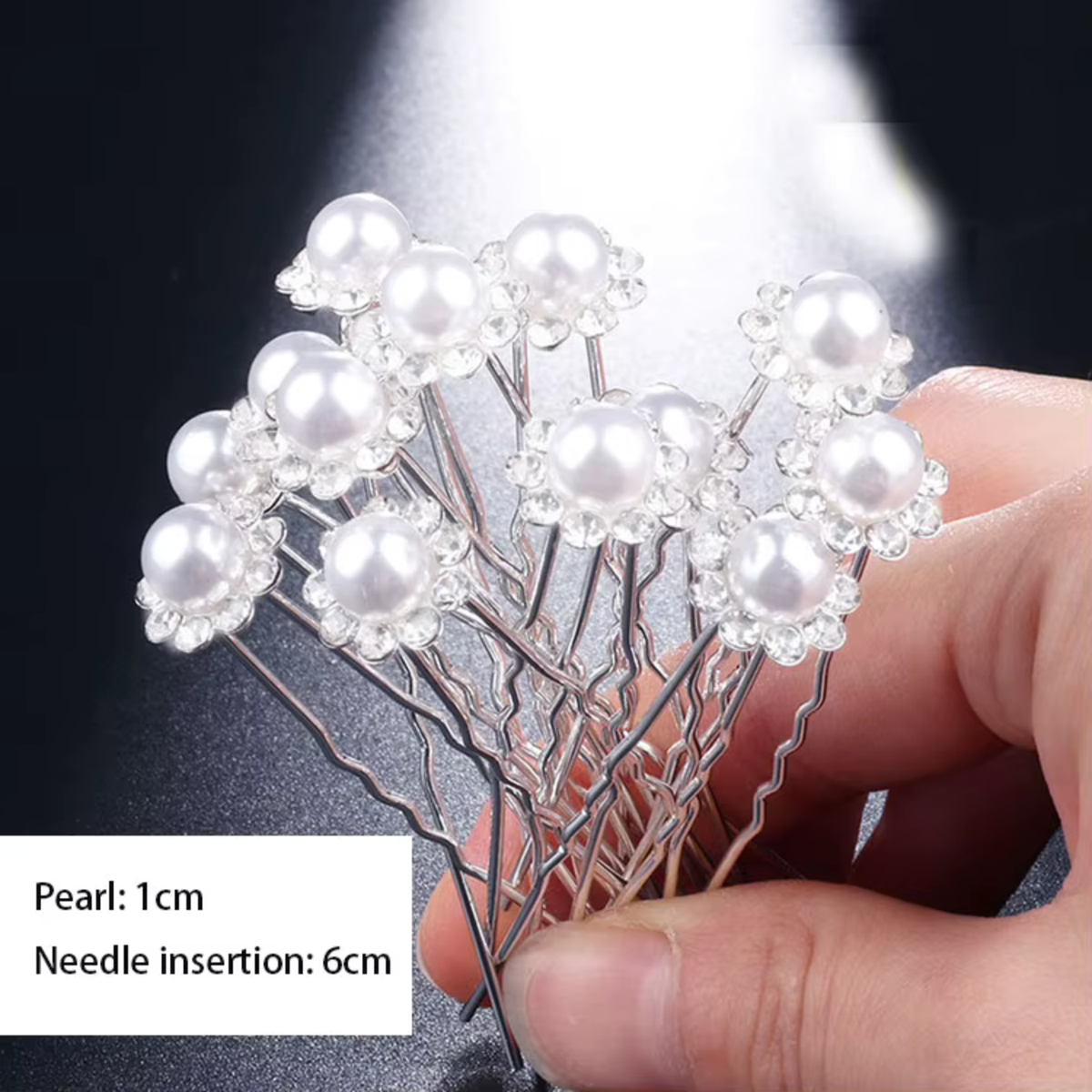 DELPHINE Individual Pearl Flower Hair Pin