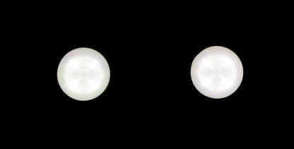 Tulmur White Stud Pearl Earrings