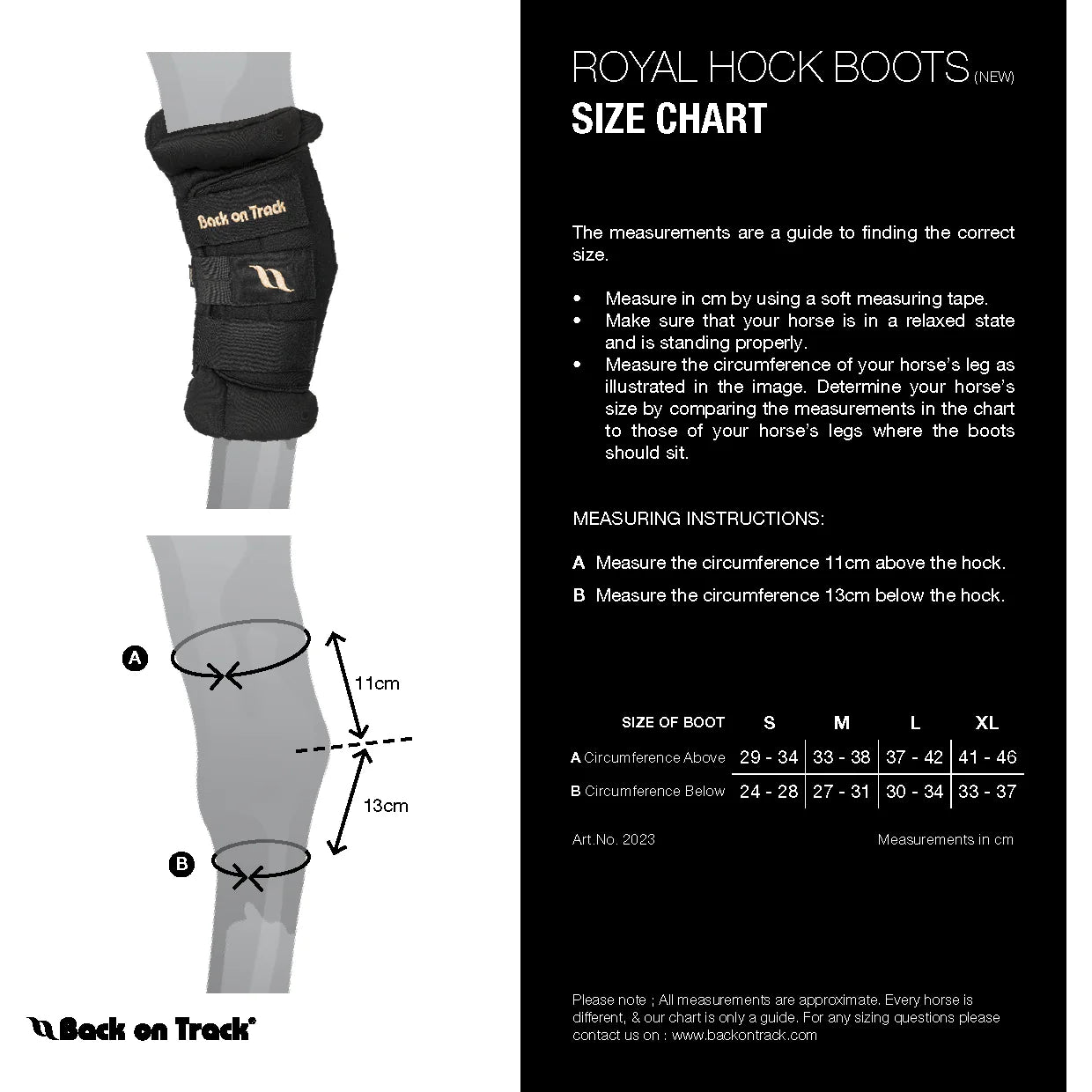 Back On Track Therapeutic Horse Royal Padded Hock Boot