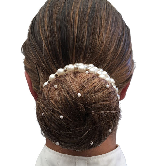 Boutique Equines BE Ella Hair Net with Pearls