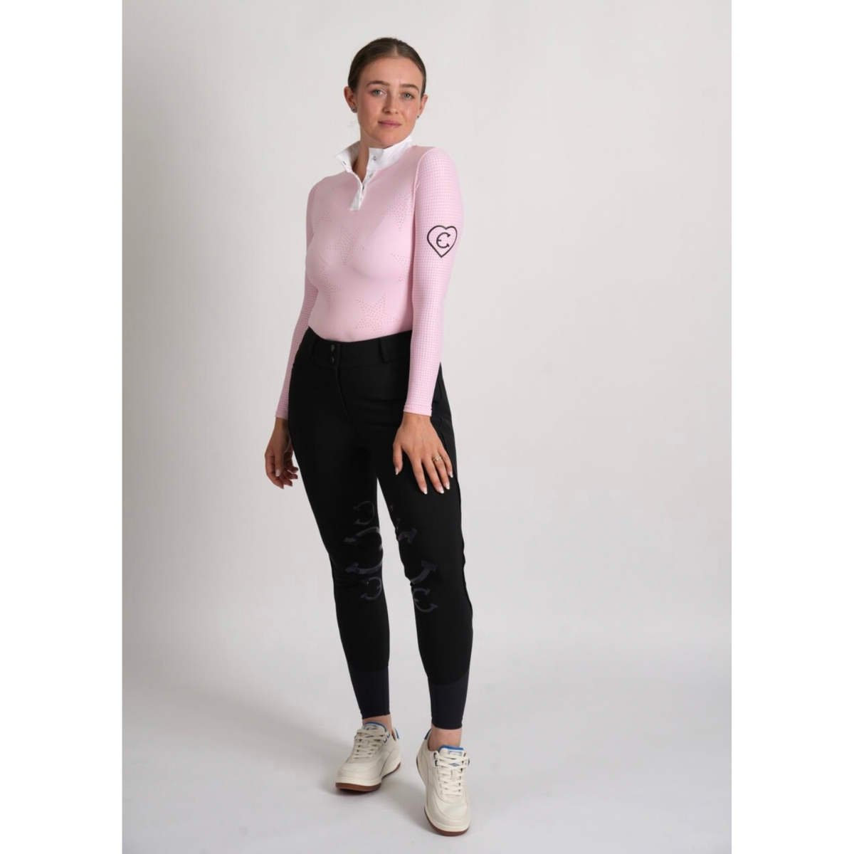 Equestrian Club Lil'Star LS Competition Shirt - Pink - ON ORDER DUE END OF OCTOBER