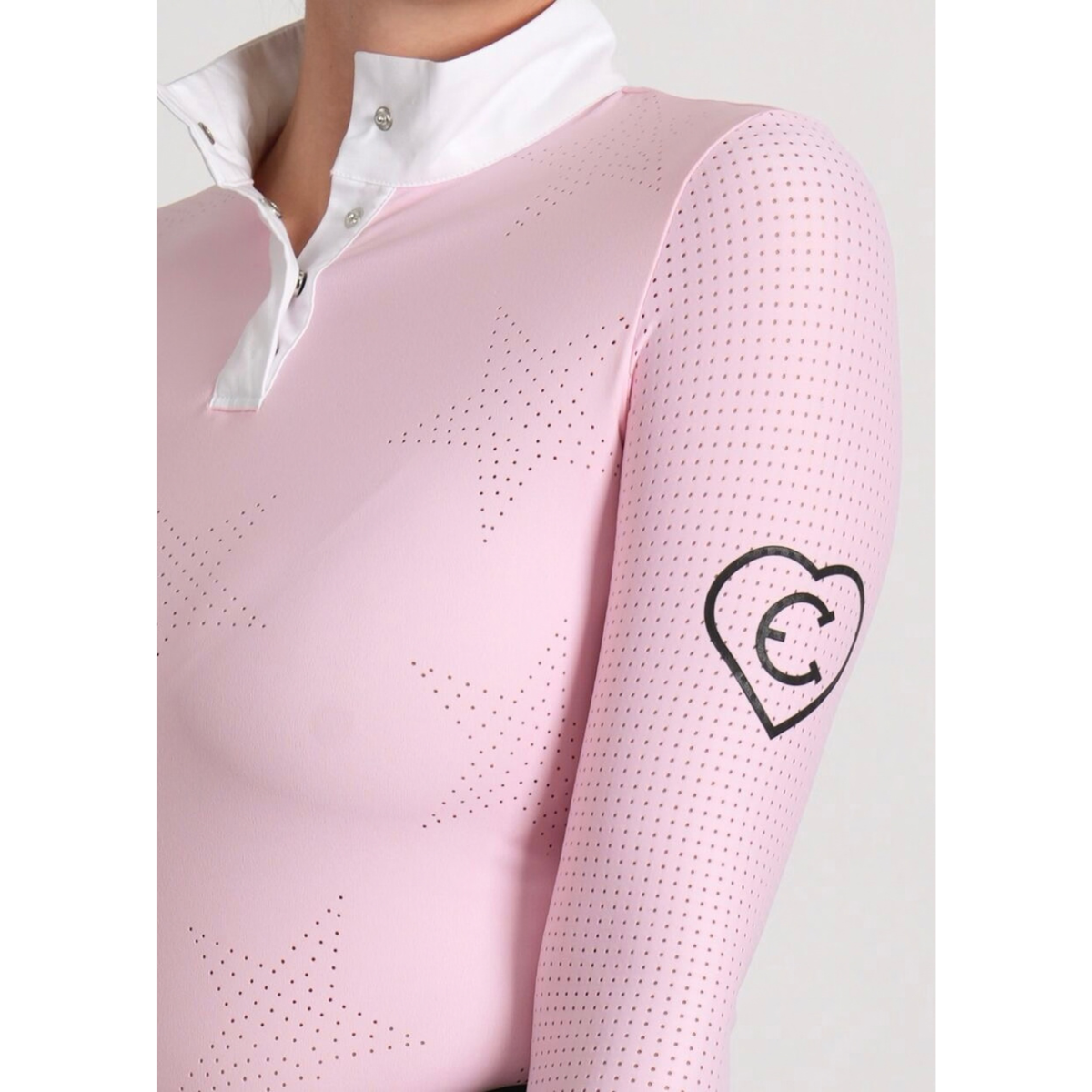 Equestrian Club Lil'Star LS Competition Shirt - Pink - ON ORDER DUE END OF OCTOBER