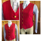 Top Shelf Childs Traditional Waistcoat - Red