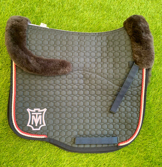 Mattes Saddle Pad Eurofit - Top Quilt, 2 Binding, Sheepskin Top & Bottom