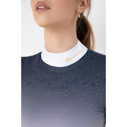 Fleur De Lys Bellflower LS Shirt - Gray Ombre