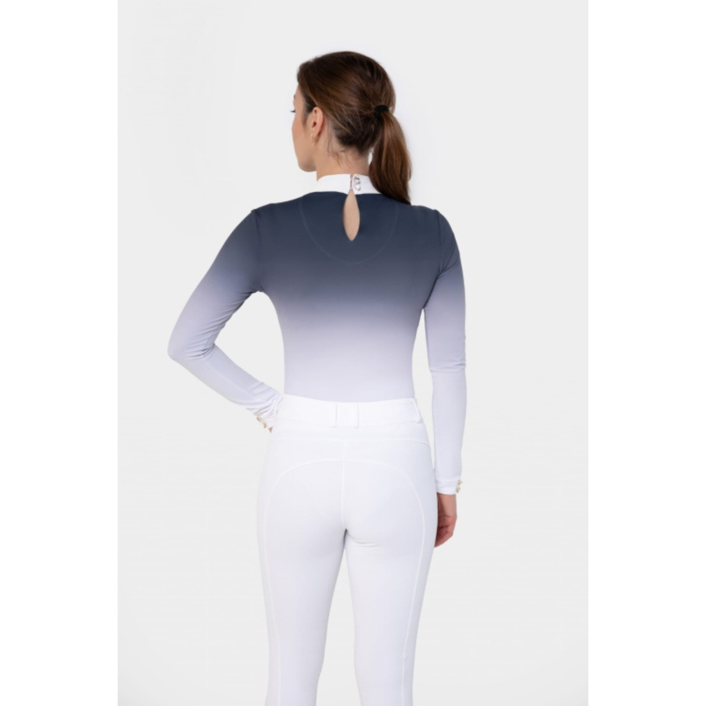 Fleur De Lys Bellflower LS Shirt - Gray Ombre