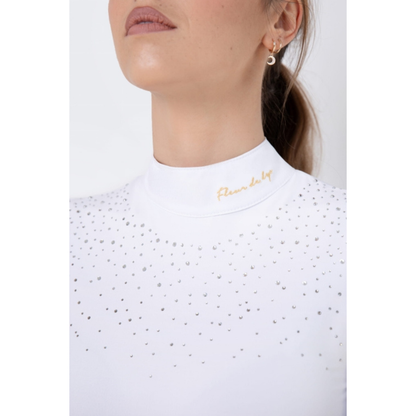 Fleur De Lys Bellflower LS Shirt - White Ombre
