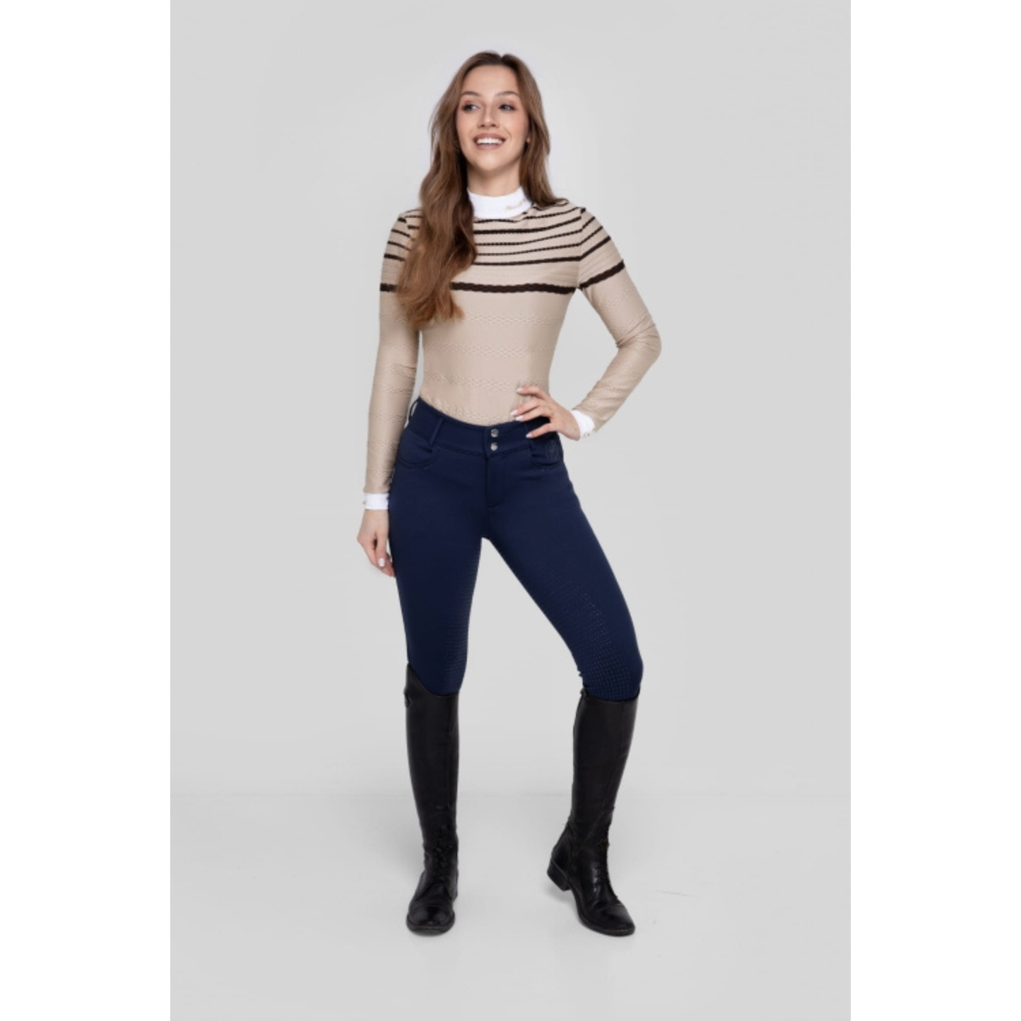 Fleur De Lys Hazel LS Shirt - Coffee