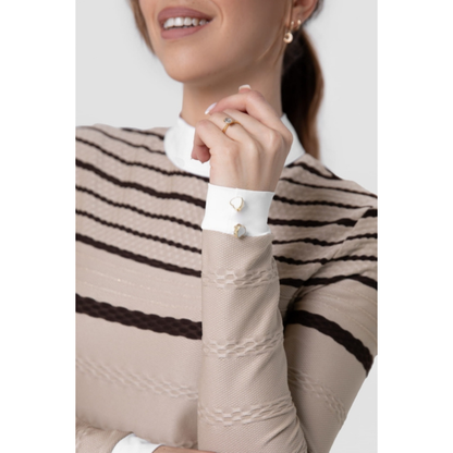 Fleur De Lys Hazel LS Shirt - Coffee