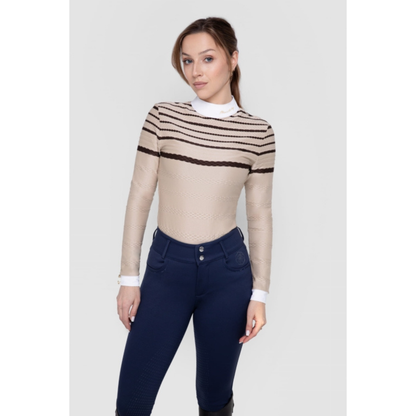 Fleur De Lys Hazel LS Shirt - Coffee