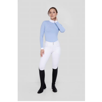 Fleur De Lys Holly LS Shirt - Blue