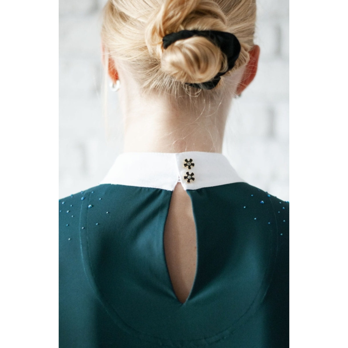 Fleur De Lys Holly LS Shirt - Emerald Green