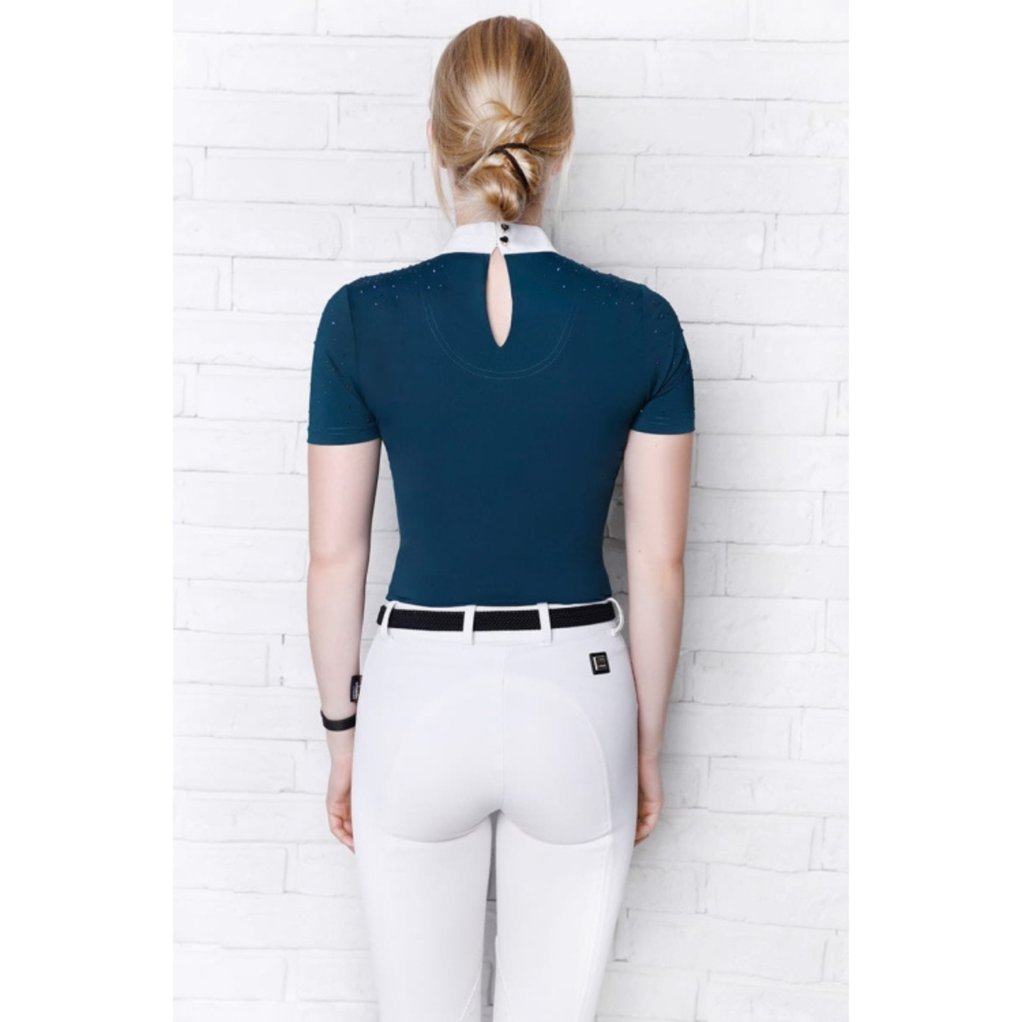 Fleur De Lys Holly Short Sleeve Shirt - Emerald Green