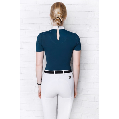 Fleur De Lys Holly Short Sleeve Shirt - Emerald Green