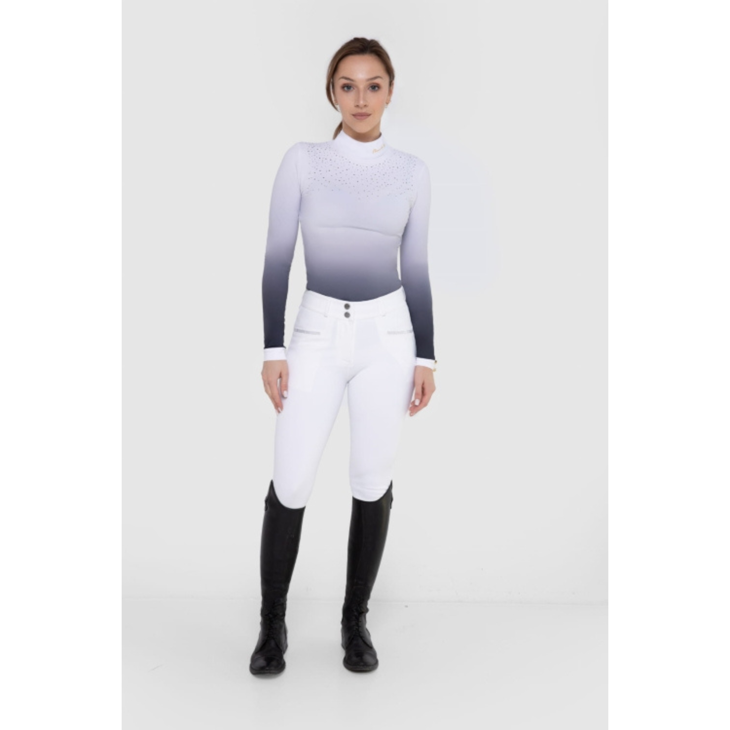 Fleur De Lys Womans Maple Knee Grip Breeches - White
