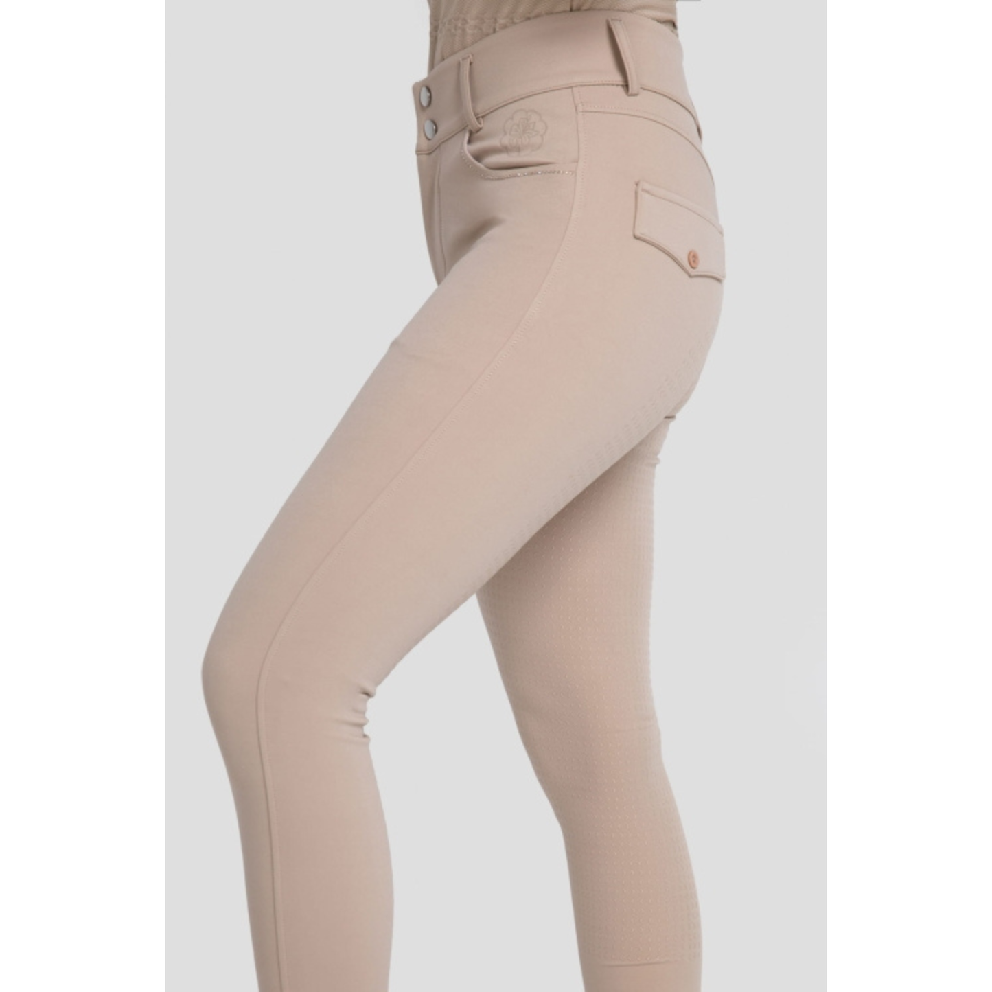 Fleur De Lys Womans Oak Full Seat Breeches - Beige