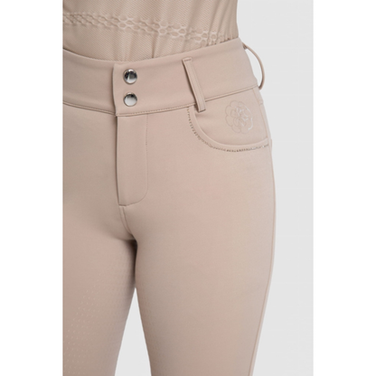 Fleur De Lys Womans Oak Full Seat Breeches - Beige