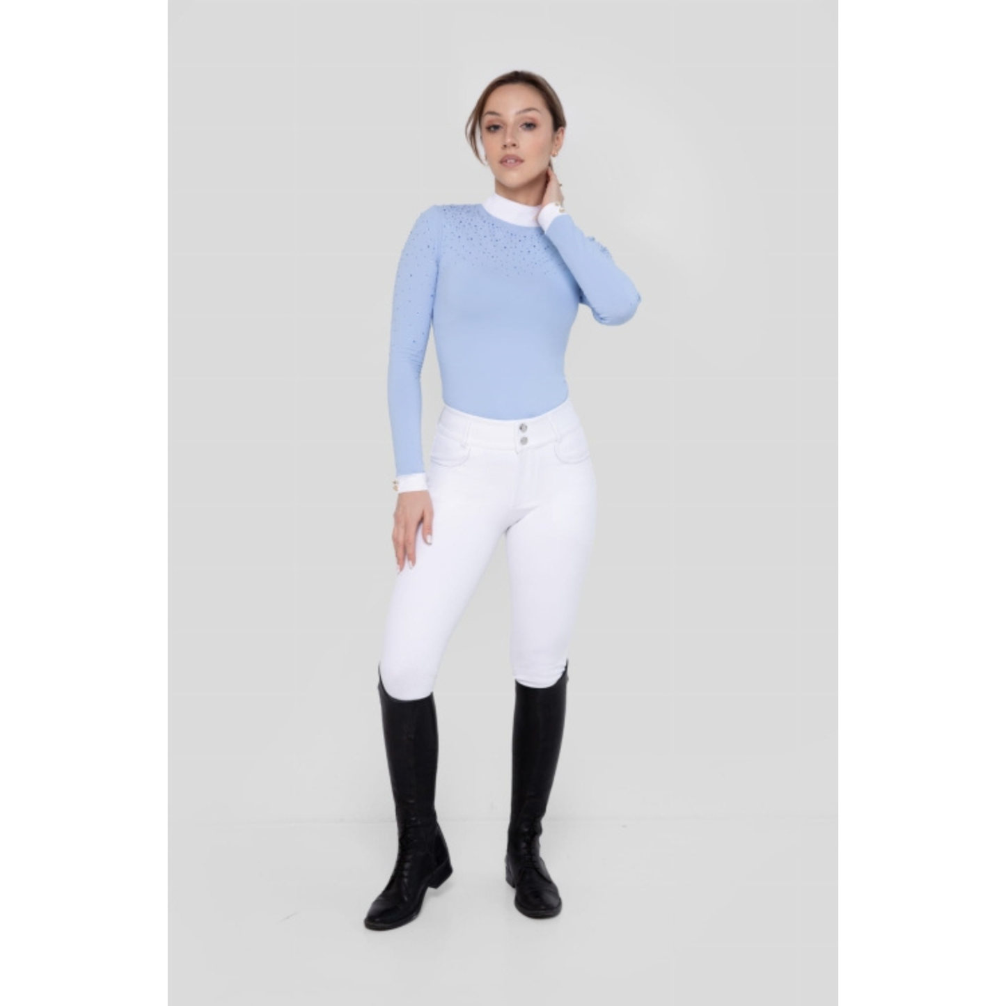 Fleur De Lys Womans Oak Full Seat Breeches - White