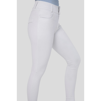 Fleur De Lys Womans Oak Full Seat Breeches - White