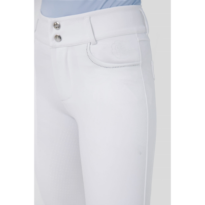 Fleur De Lys Womans Oak Full Seat Breeches - White