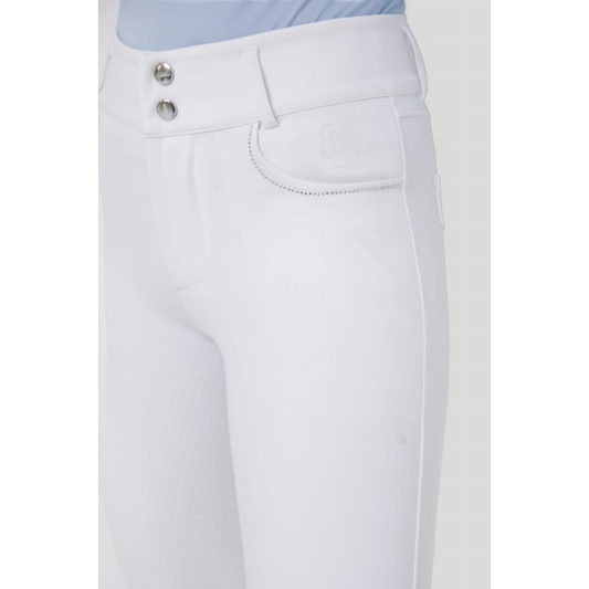 Fleur De Lys Womans Oak Full Seat Breeches - White