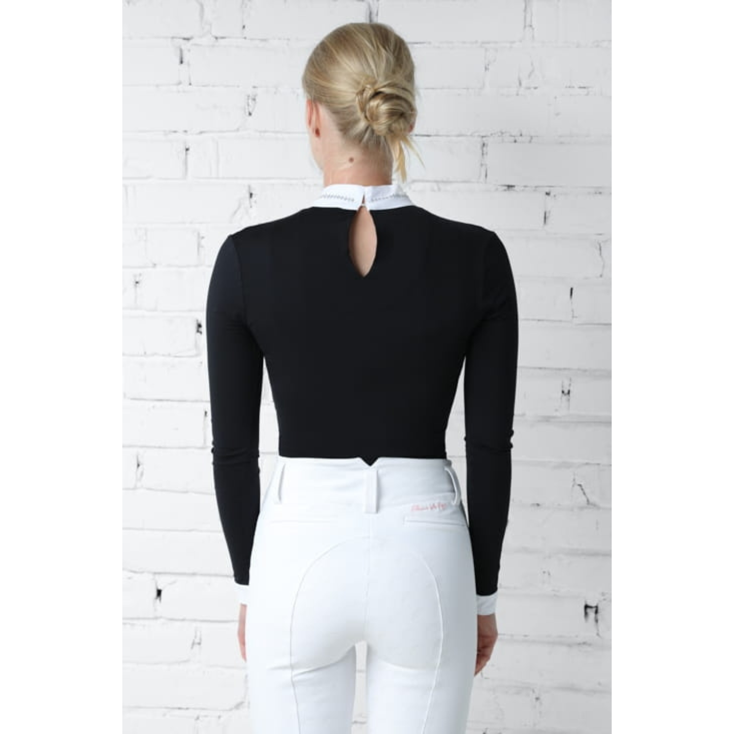 Fleur De Lys Petunia Long Sleeve Shirt - Black