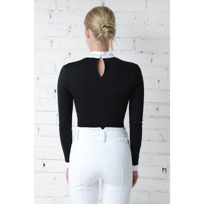 Fleur De Lys Petunia Long Sleeve Shirt - Black