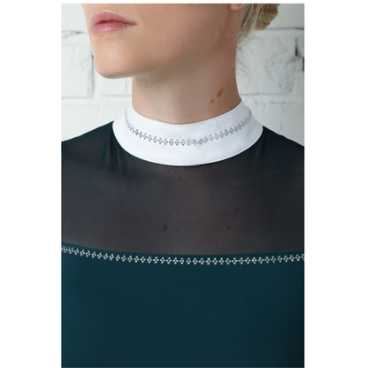 Fleur De Lys Petunia Long Sleeve Shirt - Emerald Green