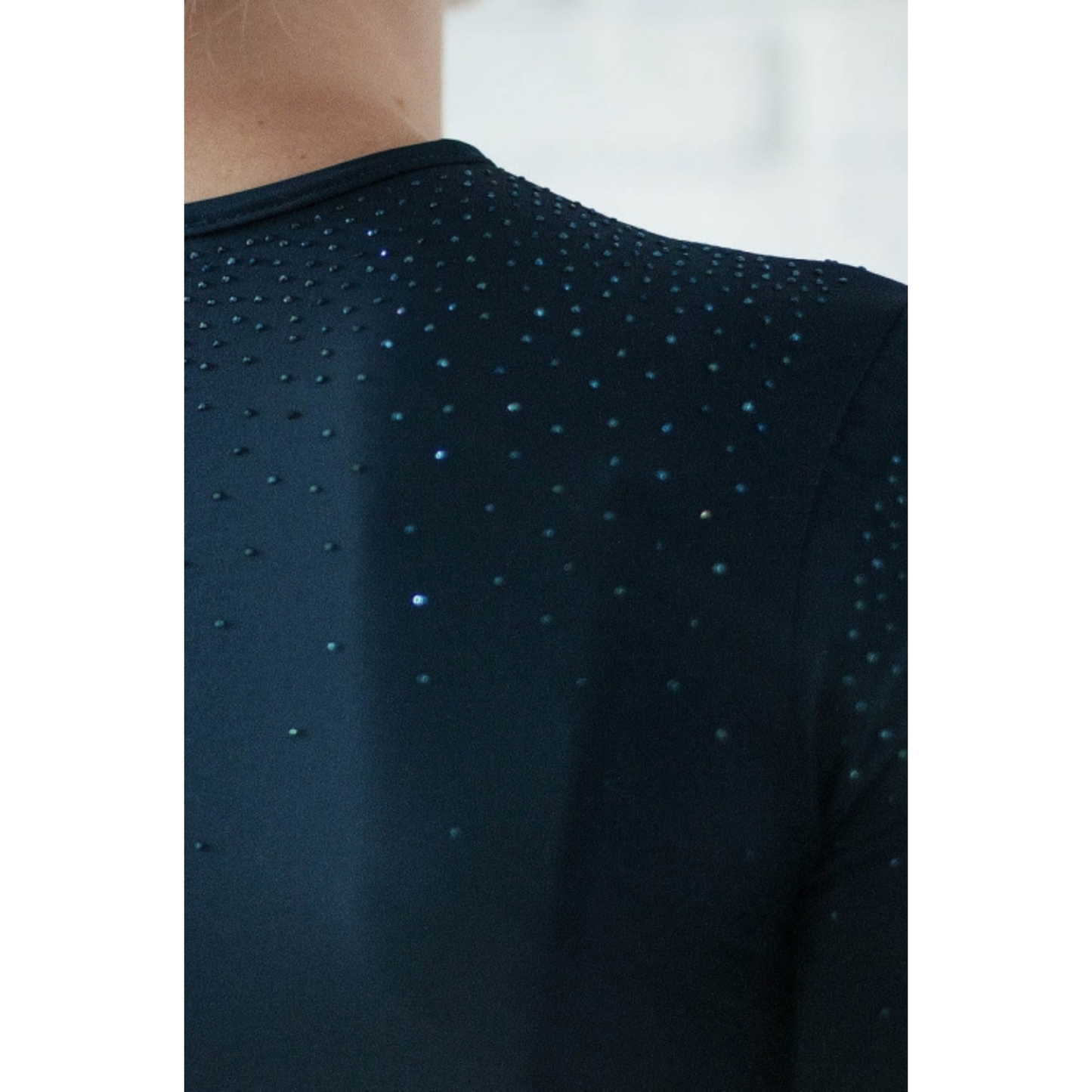 Fleur De Lys Rose LS Training Shirt - Navy