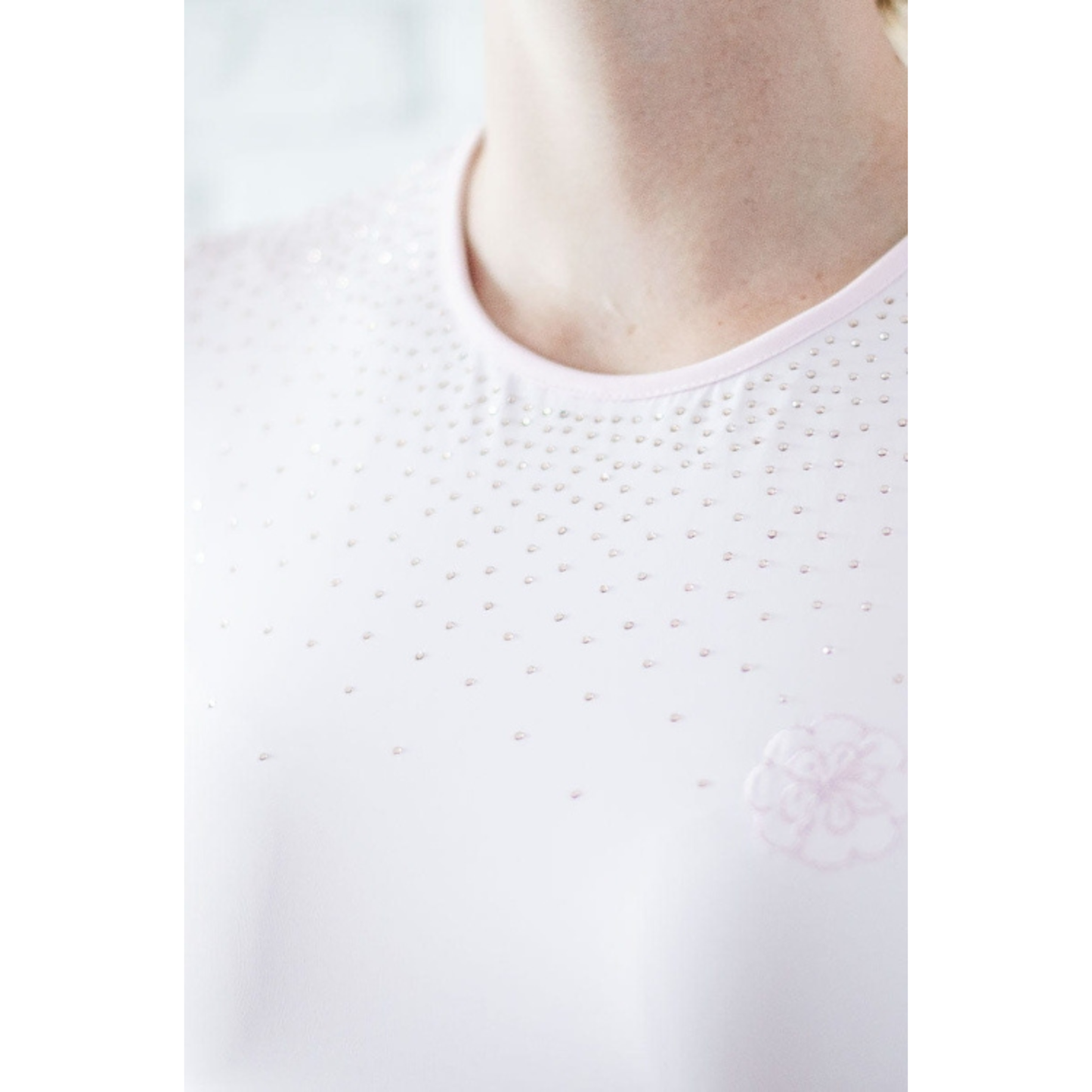 Fleur De Lys Rose Long Sleeve Training Shirt - Pink