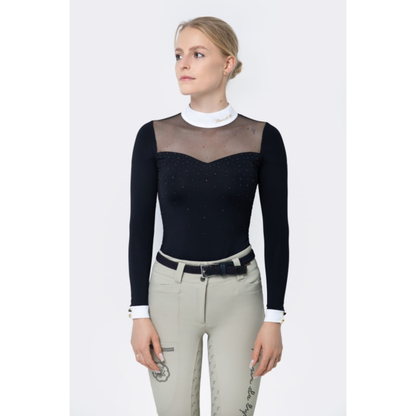 Fleur De Lys Bergamot Long Sleeve Shirt - Black