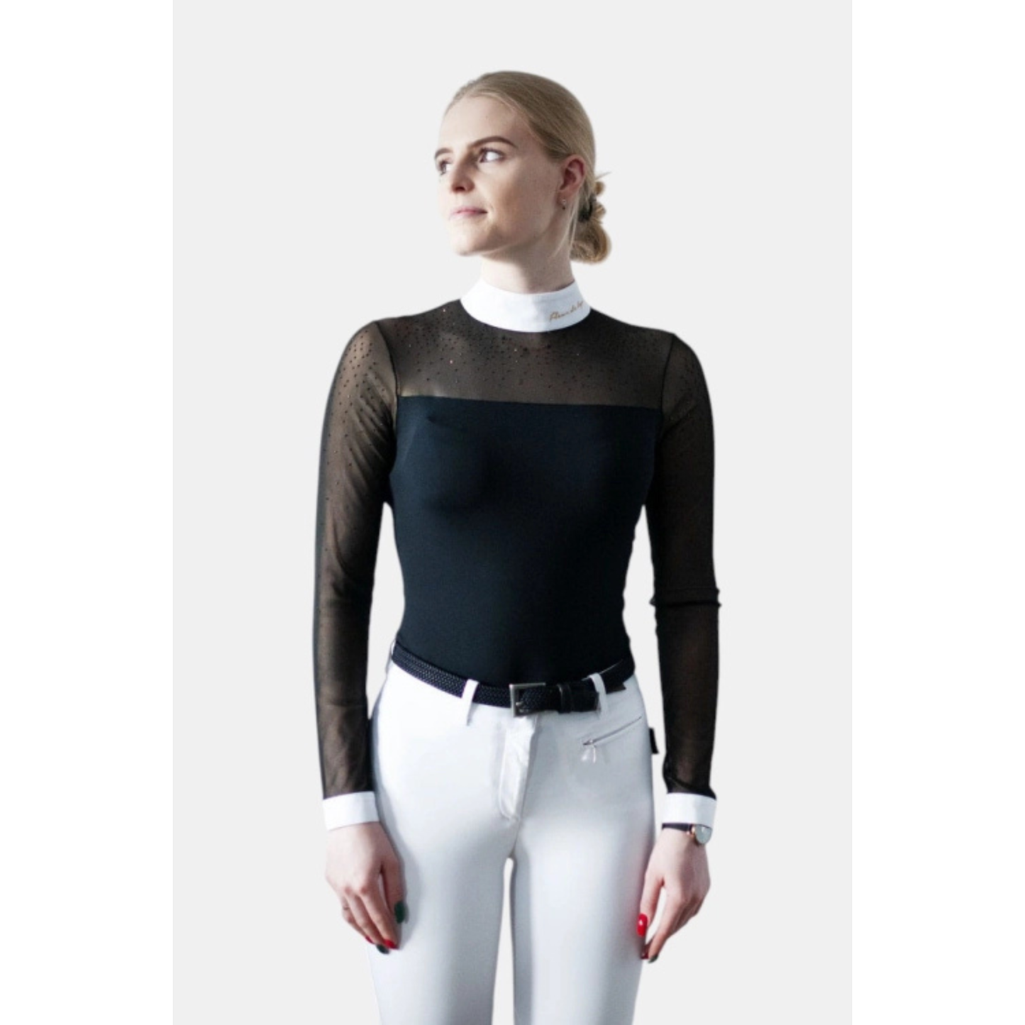 Fleur De Lys Cindy LS Competition Shirt - Black